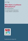 Cover: Was there a Lutheran Metaphysics? - Vandenhoeck & Ruprecht