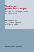Cover: Wort halten - gestern, heute, morgen - Vandenhoeck & Ruprecht