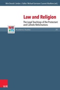 Cover: Law and Religion - Vandenhoeck & Ruprecht