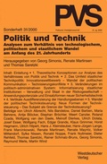 Cover: Politik und Technik - VS Verlag f&uuml;r Sozialwissenschaften