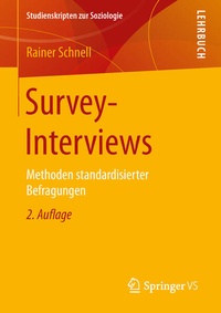 Enlarge image Cover: Survey-Interviews - Springer VS