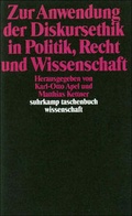 Cover: Zur Anwendung der Diskursethik in Politik, Recht und Wissenschaft - Suhrkamp