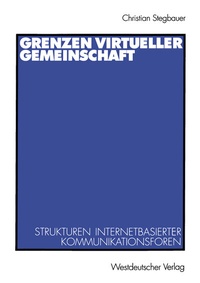 Abbildung von: Grenzen virtueller Gemeinschaft - VS Verlag für Sozialwissenschaften