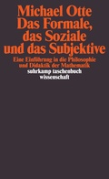 Cover: Das Formale, das Soziale und das Subjektive - Suhrkamp