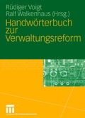 Cover: Handw&ouml;rterbuch zur Verwaltungsreform - VS Verlag f&uuml;r Sozialwissenschaften