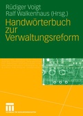 Cover: Handw&ouml;rterbuch zur Verwaltungsreform - VS Verlag f&uuml;r Sozialwissenschaften