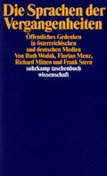 Cover: Die Sprachen der Vergangenheiten - Suhrkamp