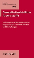Cover: Gesundheitssch&auml;dliche Arbeitsstoffe. Toxikologisch-arbeitsmedizinische... / Gesundheitssch&auml;dliche Arbeitsstoffe - Wiley-VCH