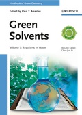 Cover: Handbook of Green Chemistry / Handbook of Green Chemistry - Green Solvents - Wiley-VCH