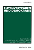 Cover: Elitenvertrauen und Demokratie - VS Verlag f&uuml;r Sozialwissenschaften