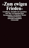 Cover: Zum ewigen Frieden - Suhrkamp