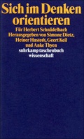 Cover: Sich im Denken orientieren - Suhrkamp
