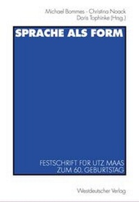Enlarge image Cover: Sprache als Form - VS Verlag für Sozialwissenschaften