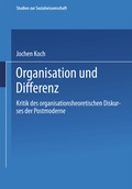Cover: Organisation und Differenz - VS Verlag f&uuml;r Sozialwissenschaften
