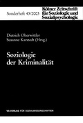 Cover: Soziologie der Kriminalit&auml;t - VS Verlag f&uuml;r Sozialwissenschaften