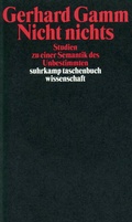 Cover: Nicht nichts - Suhrkamp