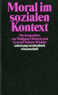Cover: Moral im sozialen Kontext - Suhrkamp