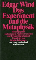 Cover: Das Experiment und die Metaphysik - Suhrkamp