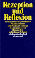 Cover: Rezeption und Reflexion - Suhrkamp