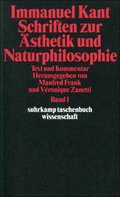 Cover: Schriften zur &Auml;sthetik und Naturphilosophie - Suhrkamp