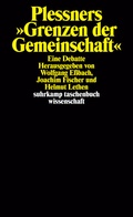 Cover: Plessners &raquo;Grenzen der Gemeinschaft&laquo; - Suhrkamp