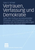 Cover: Vertrauen, Verfassung und Demokratie - VS Verlag f&uuml;r Sozialwissenschaften