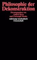 Cover: Philosophie der Dekonstruktion - Suhrkamp