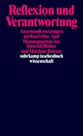 Cover: Reflexion und Verantwortung - Suhrkamp