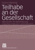Cover: Teilhabe an der Gesellschaft - VS Verlag f&uuml;r Sozialwissenschaften