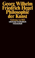 Cover: Philosophie der Kunst - Suhrkamp