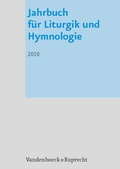 Cover: Jahrbuch f&uuml;r Liturgik und Hymnologie, 49. Band 2010 - Vandenhoeck & Ruprecht