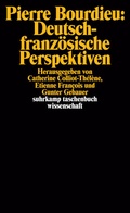 Cover: Pierre Bourdieu: Deutsch-franz&ouml;sische Perspektiven - Suhrkamp