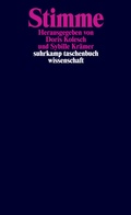 Cover: Stimme - Suhrkamp