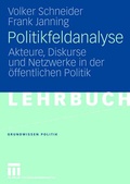 Cover: Politikfeldanalyse - VS Verlag f&uuml;r Sozialwissenschaften