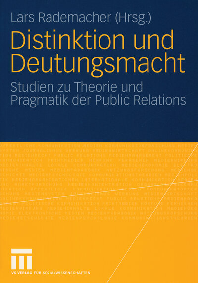 Abbildung von: Distinktion und Deutungsmacht - VS Verlag für Sozialwissenschaften