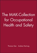 Cover: "MAK-Collection for Occupational Health and Safety. Part IV: Biomonitoring.... / The MAK-Collection for Occupational Health and Safety - Wiley-VCH