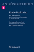 Cover: Emile Durkheim - Springer VS
