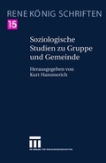 Cover: Soziologische Studien zu Gruppe und Gemeinde - Springer VS