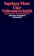 Cover: &Uuml;ber Volkssouver&auml;nit&auml;t - Suhrkamp