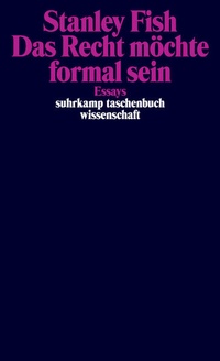 Enlarge image Cover: Das Recht möchte formal sein - Suhrkamp