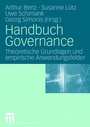 Cover: Handbuch Governance - VS Verlag für Sozialwissenschaften
