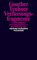 Abbildung von: Verfassungsfragmente - Suhrkamp