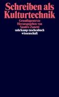 Cover: Schreiben als Kulturtechnik - Suhrkamp