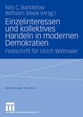 Cover: Einzelinteressen und kollektives Handeln in modernen Demokratien - VS Verlag f&uuml;r Sozialwissenschaften