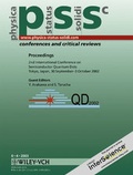 Cover: Proceedings of the 2nd International Conference on Semiconductor Quantum Dots (QD2002) - Wiley-VCH