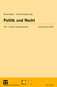 Enlarge image Cover: Politik und Recht - VS Verlag für Sozialwissenschaften