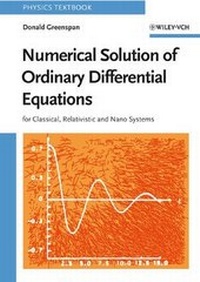 Enlarge image Cover: Numerical Solution of Ordinary Differential Equations - Wiley-VCH