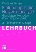 Cover: Einf&uuml;hrung in die Netzwerkanalyse - VS Verlag f&uuml;r Sozialwissenschaften