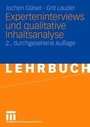 Bild: Experteninterviews und qualitative Inhaltsanalyse - VS Verlag für Sozialwissenschaften