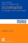 Cover: Sozialkapital - VS Verlag f&uuml;r Sozialwissenschaften